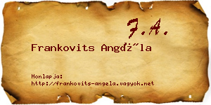 Frankovits Angéla névjegykártya
